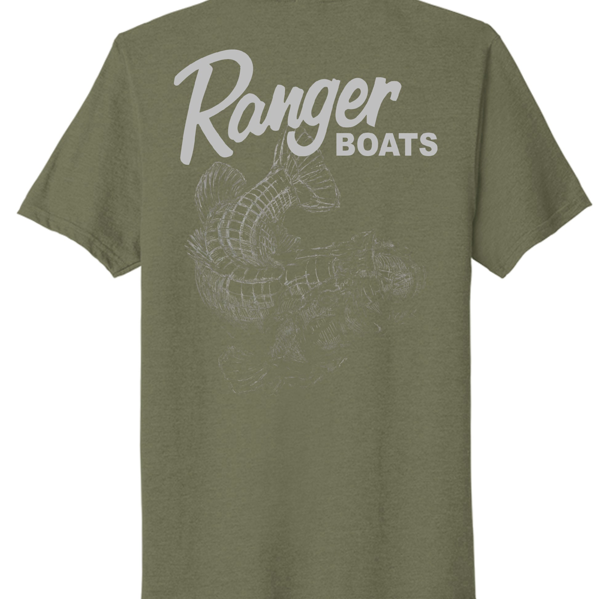 Military Green Heather - BACK