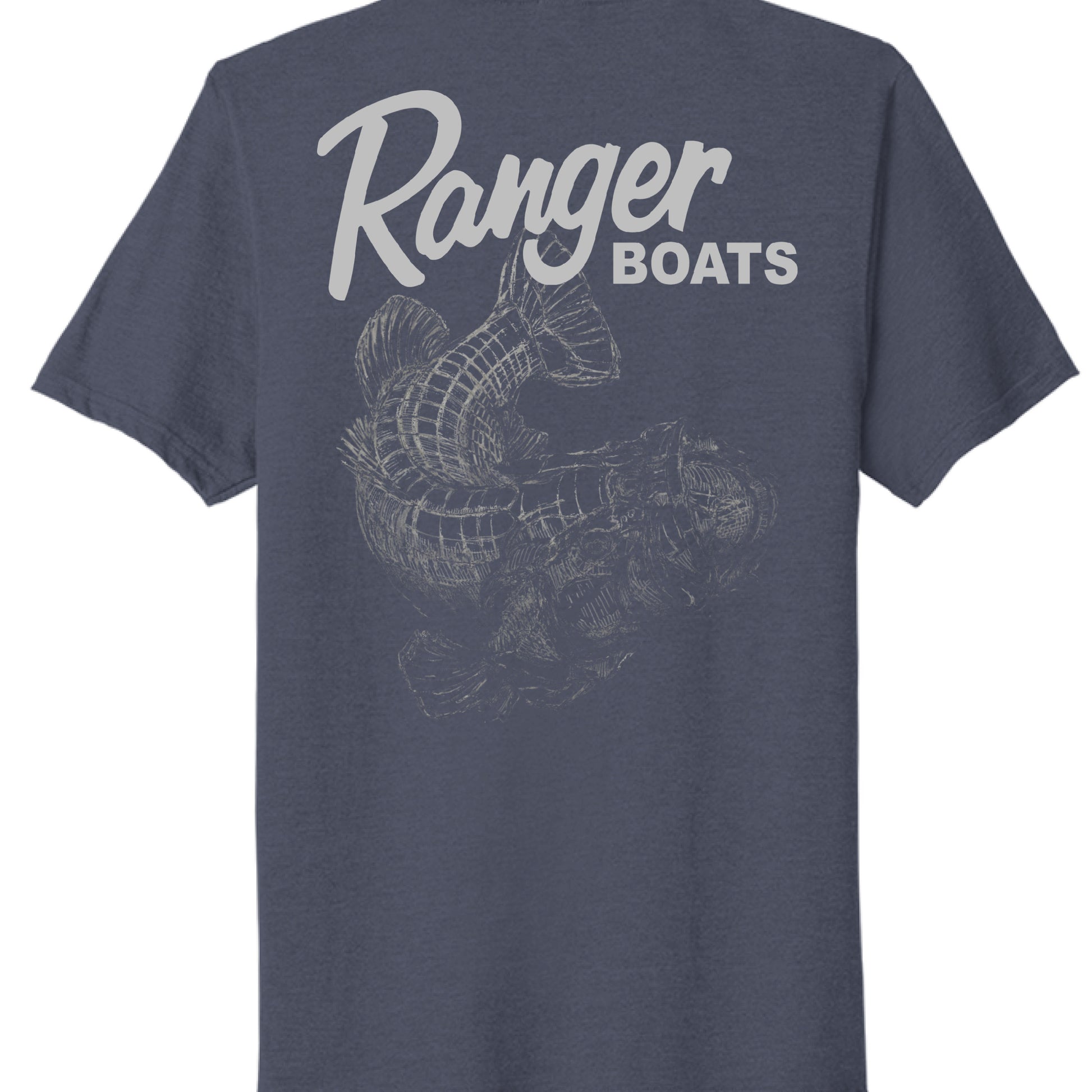 Team Navy Heather - BACK