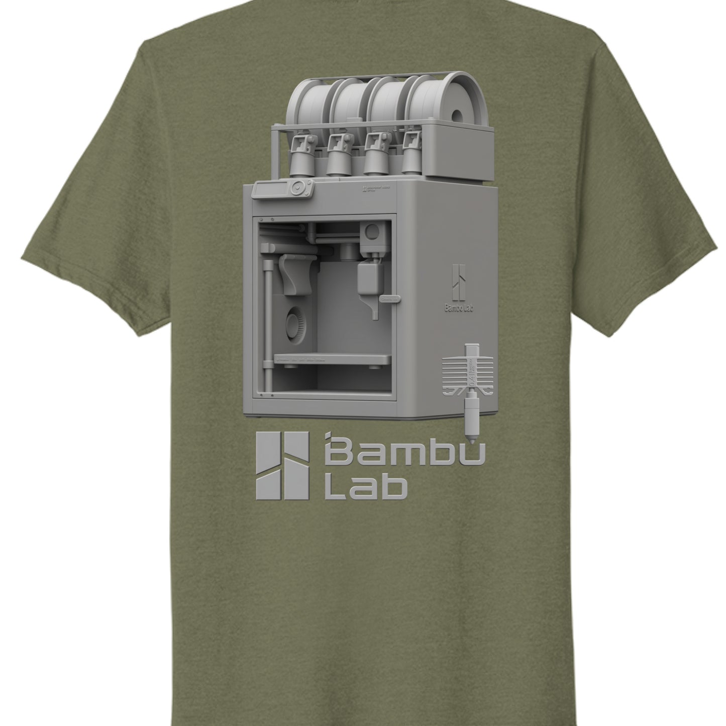 Military Green Heather - BACK