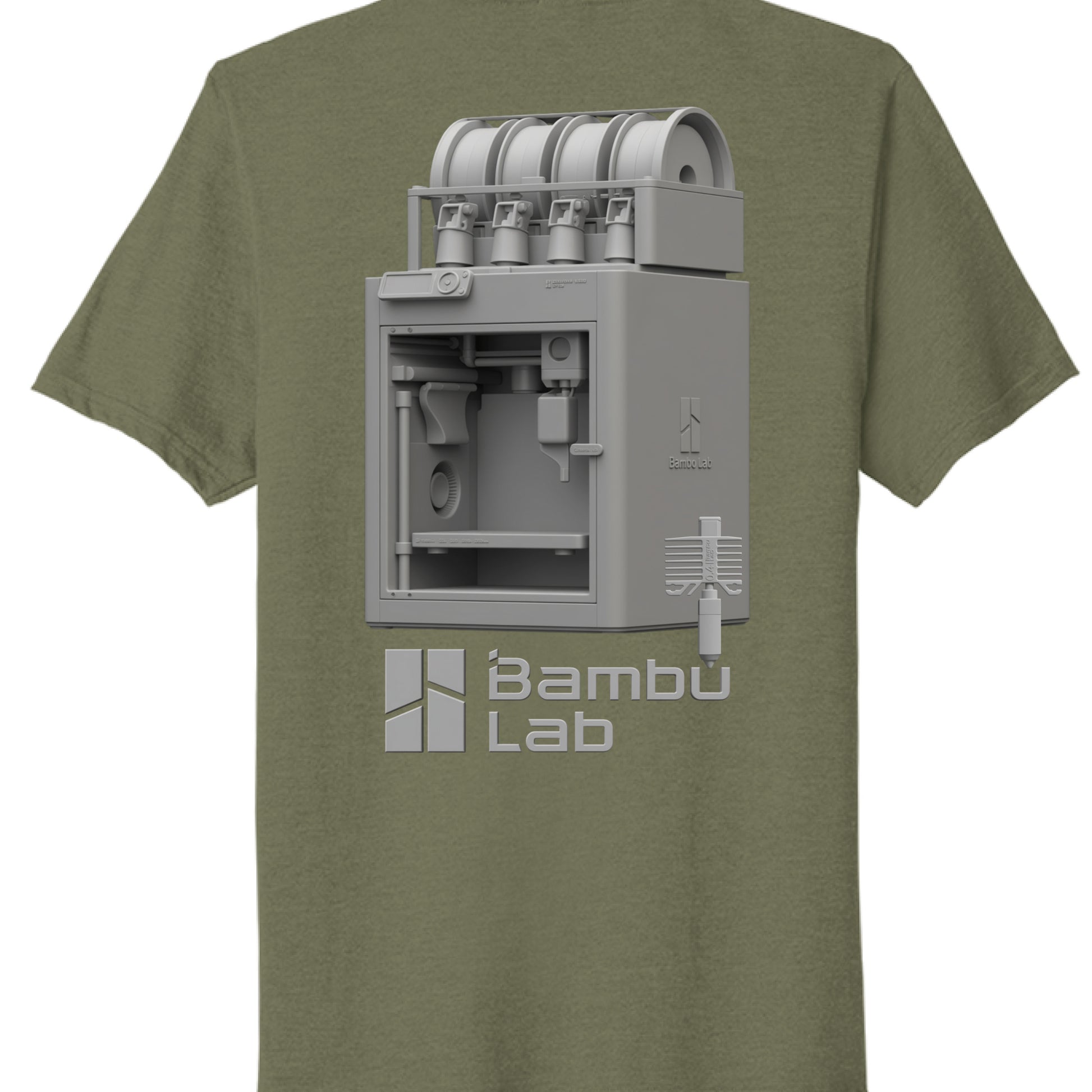 Military Green Heather - BACK