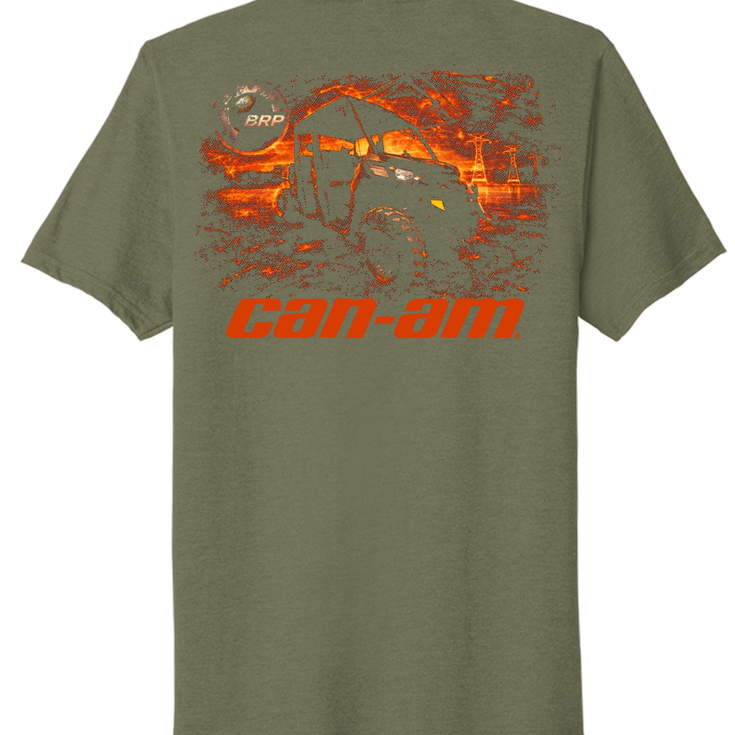 Military Green Heather - BACK