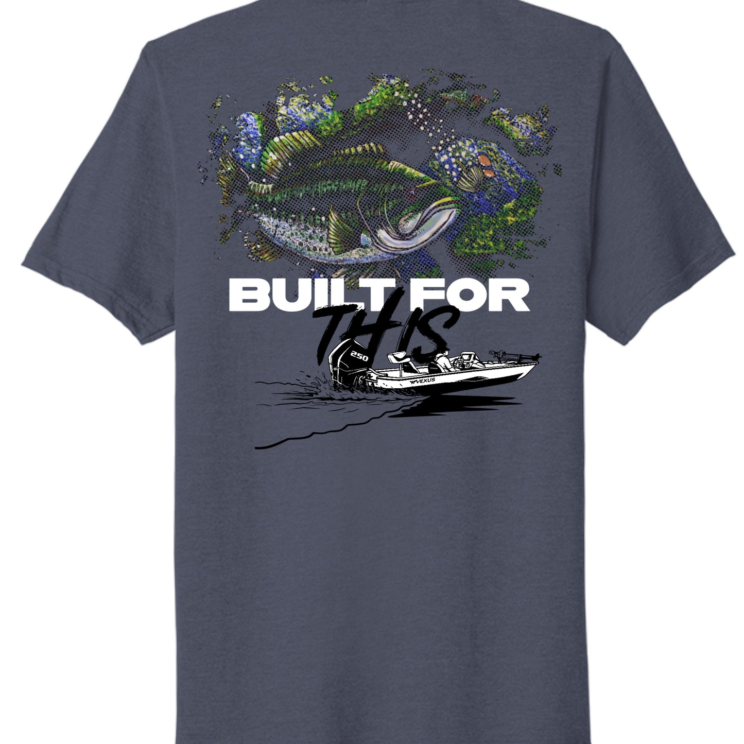 Team Navy Heather - BACK