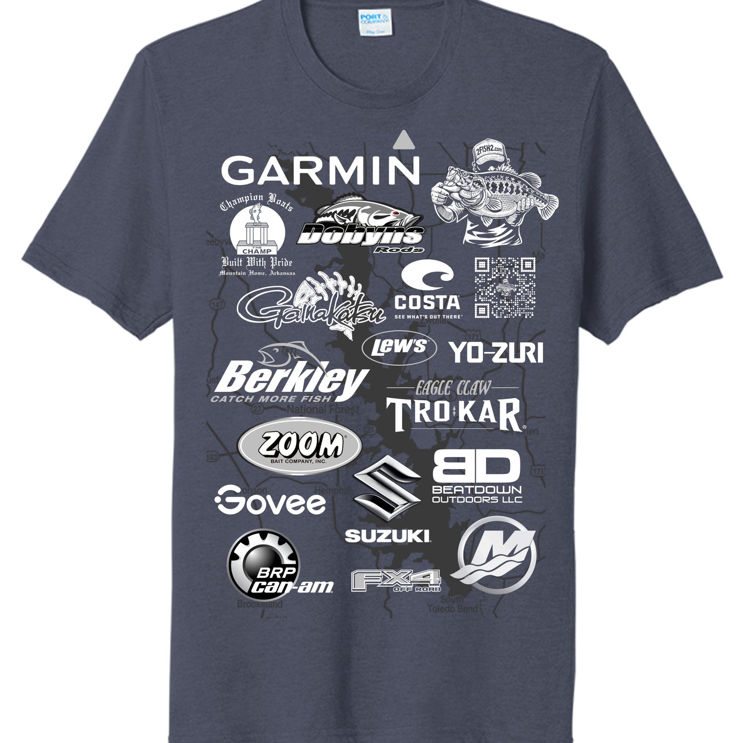 Team Navy Heather - PC330 - FRONT