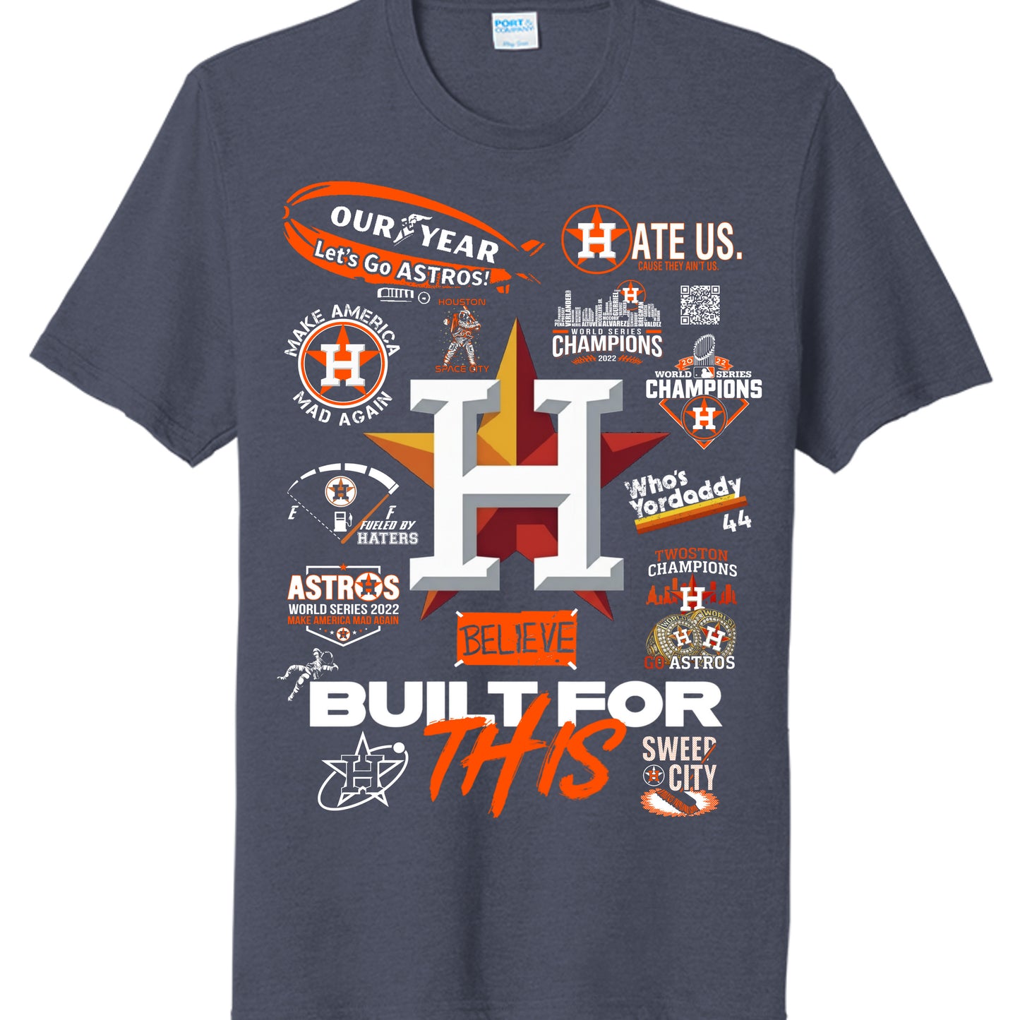 Team Navy Heather - PC330 - FRONT