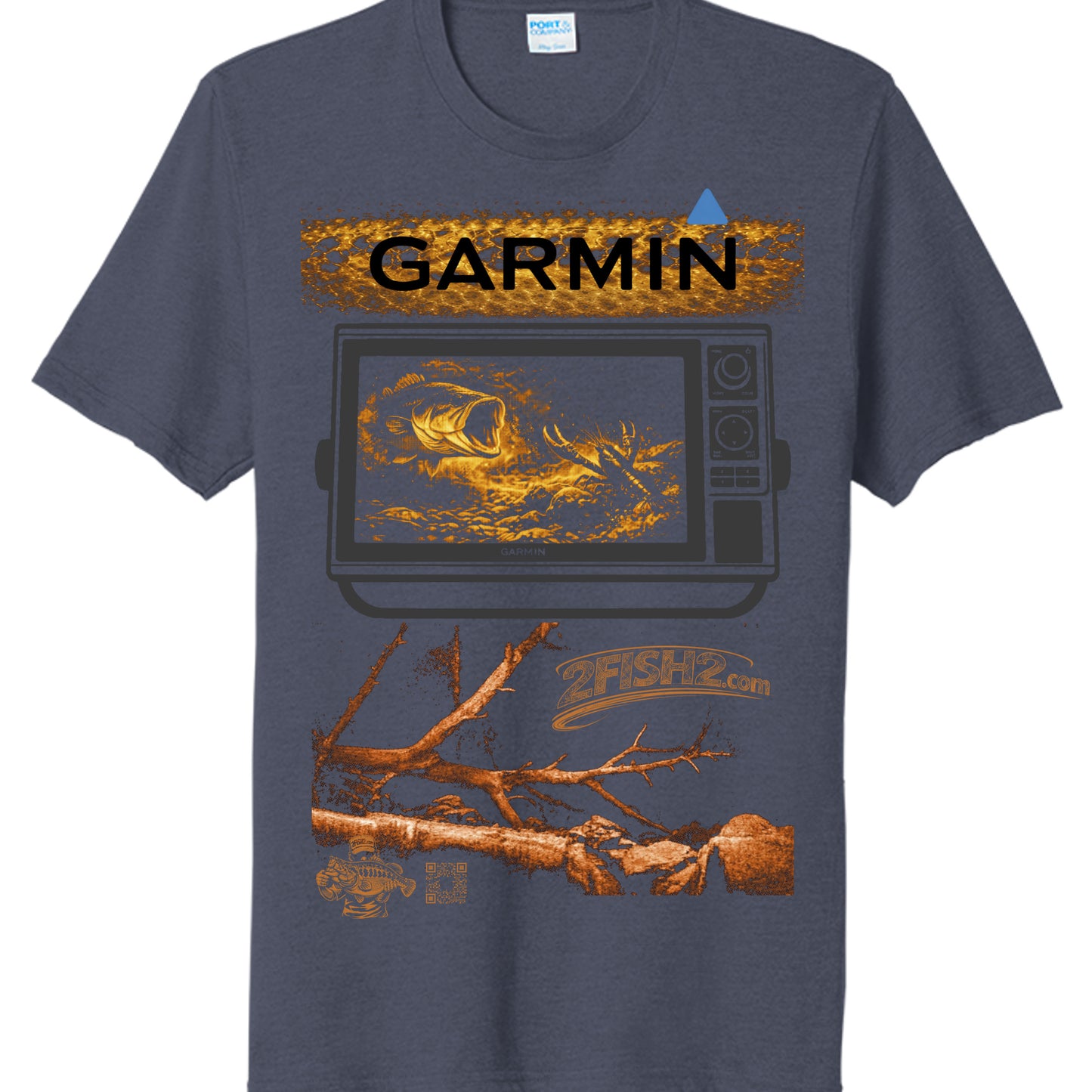 Team Navy Heather - PC330 - FRONT