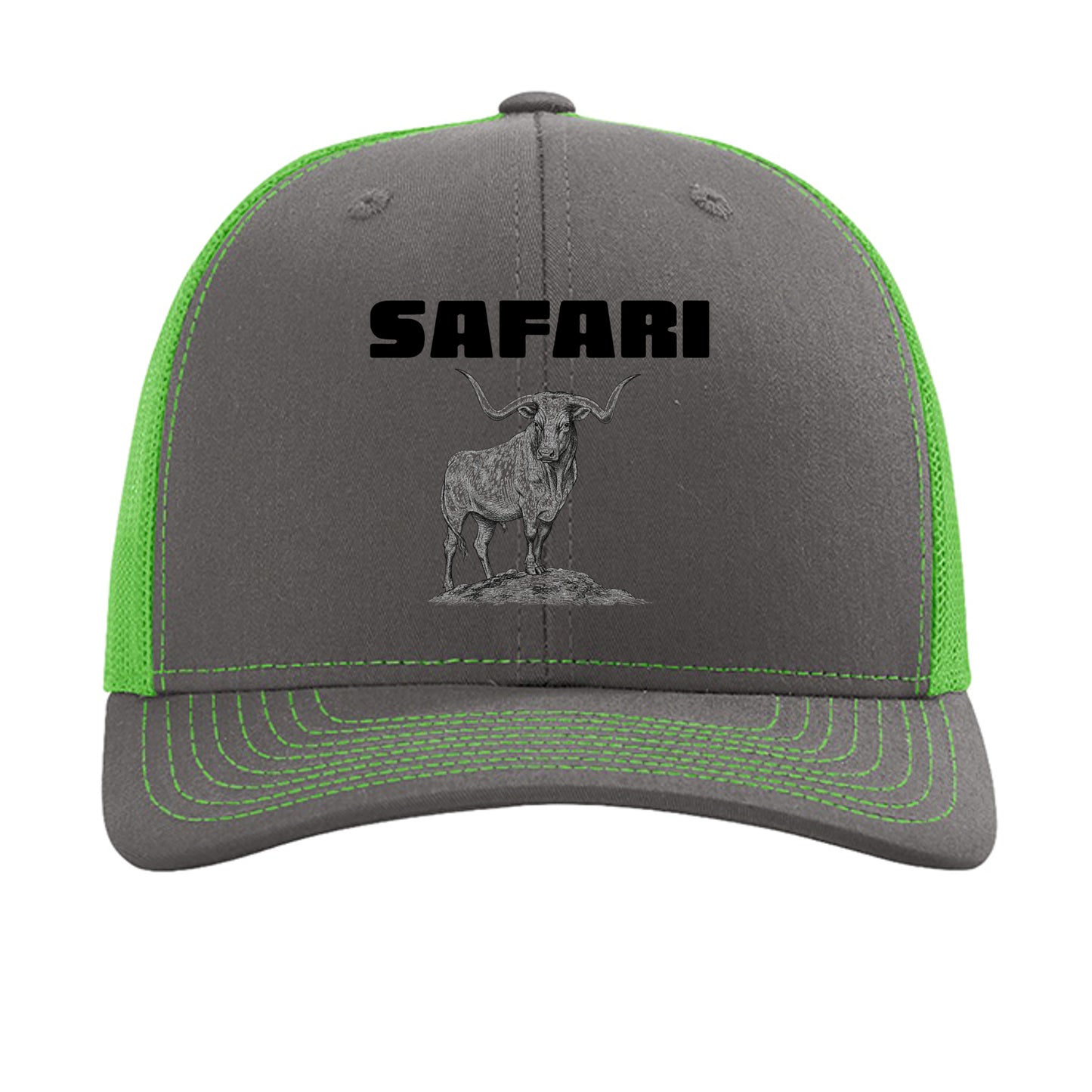 Charcoal/ Neon Green - 112 - FRONT