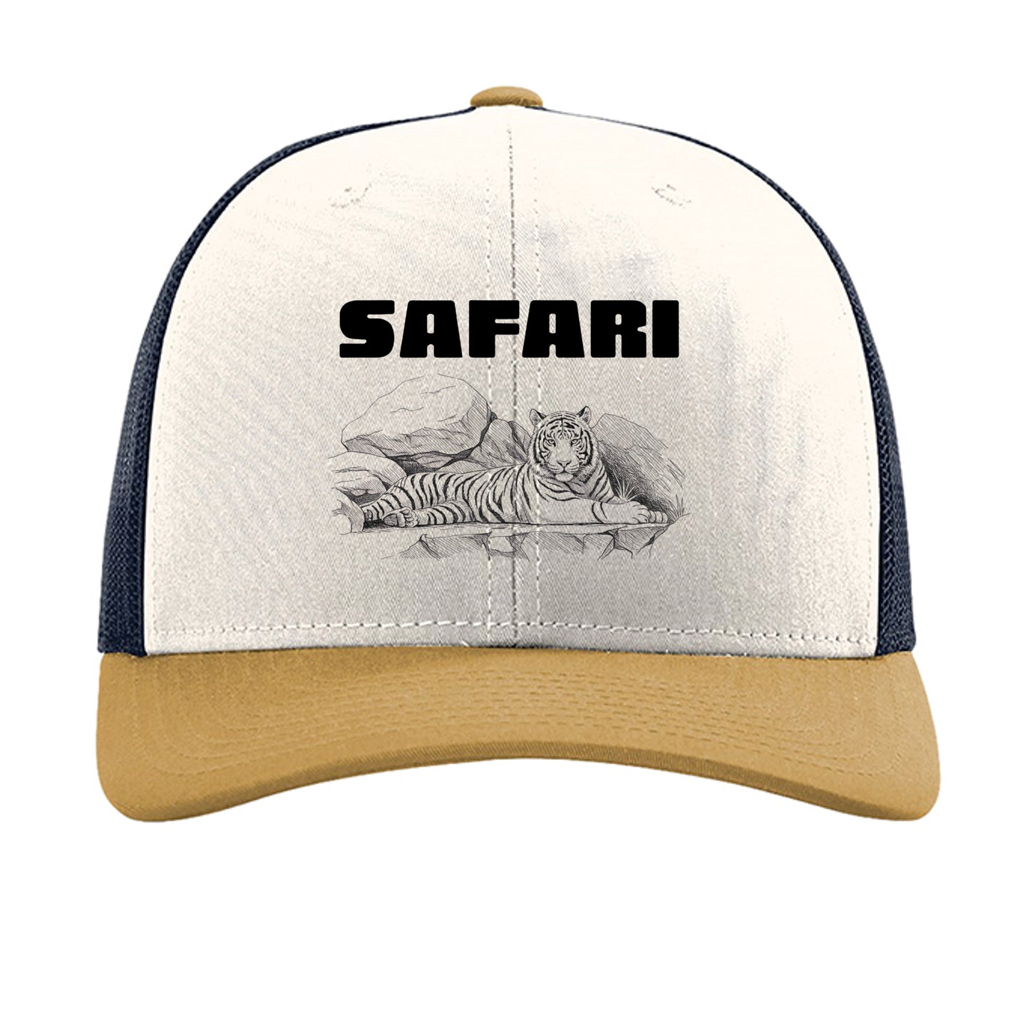 Cream/ Navy/ Amber Gold - 112 - FRONT