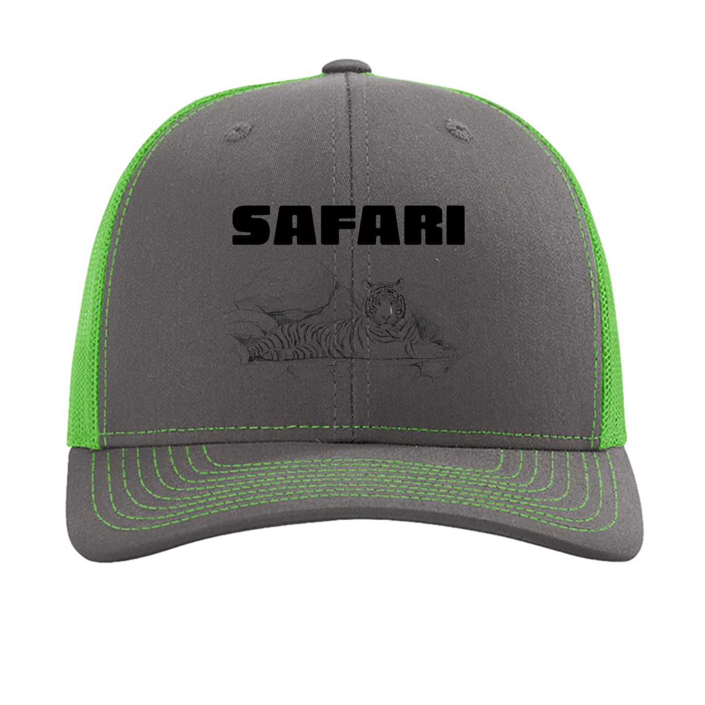 Charcoal/ Neon Green - 112 - FRONT
