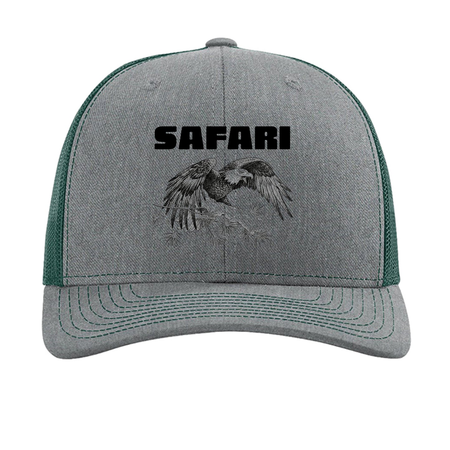 Heather Grey/ Dark Green - 112 - FRONT