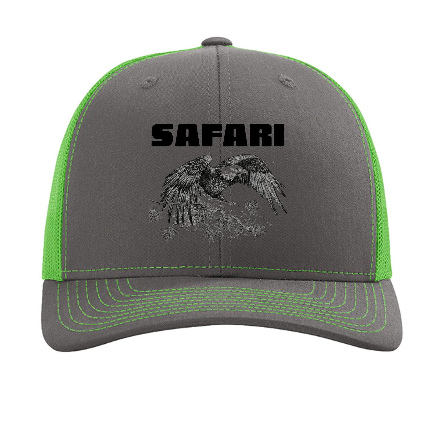 Charcoal/ Neon Green - 112 - FRONT