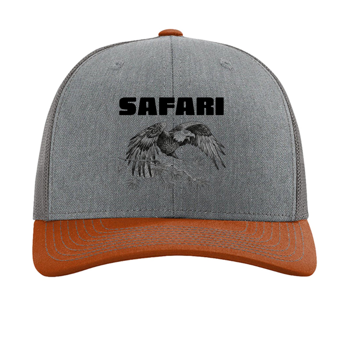 Heather Grey/ Charcoal/ Dark Orange - 112 - FRONT