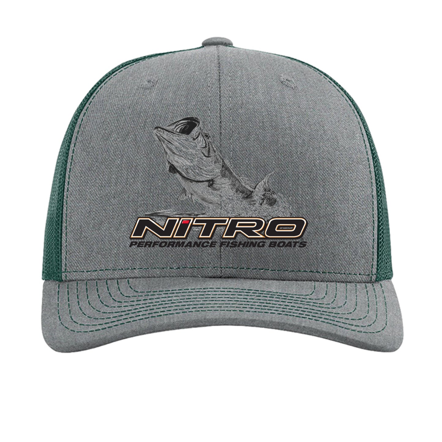 Heather Grey/ Dark Green - 112 - FRONT