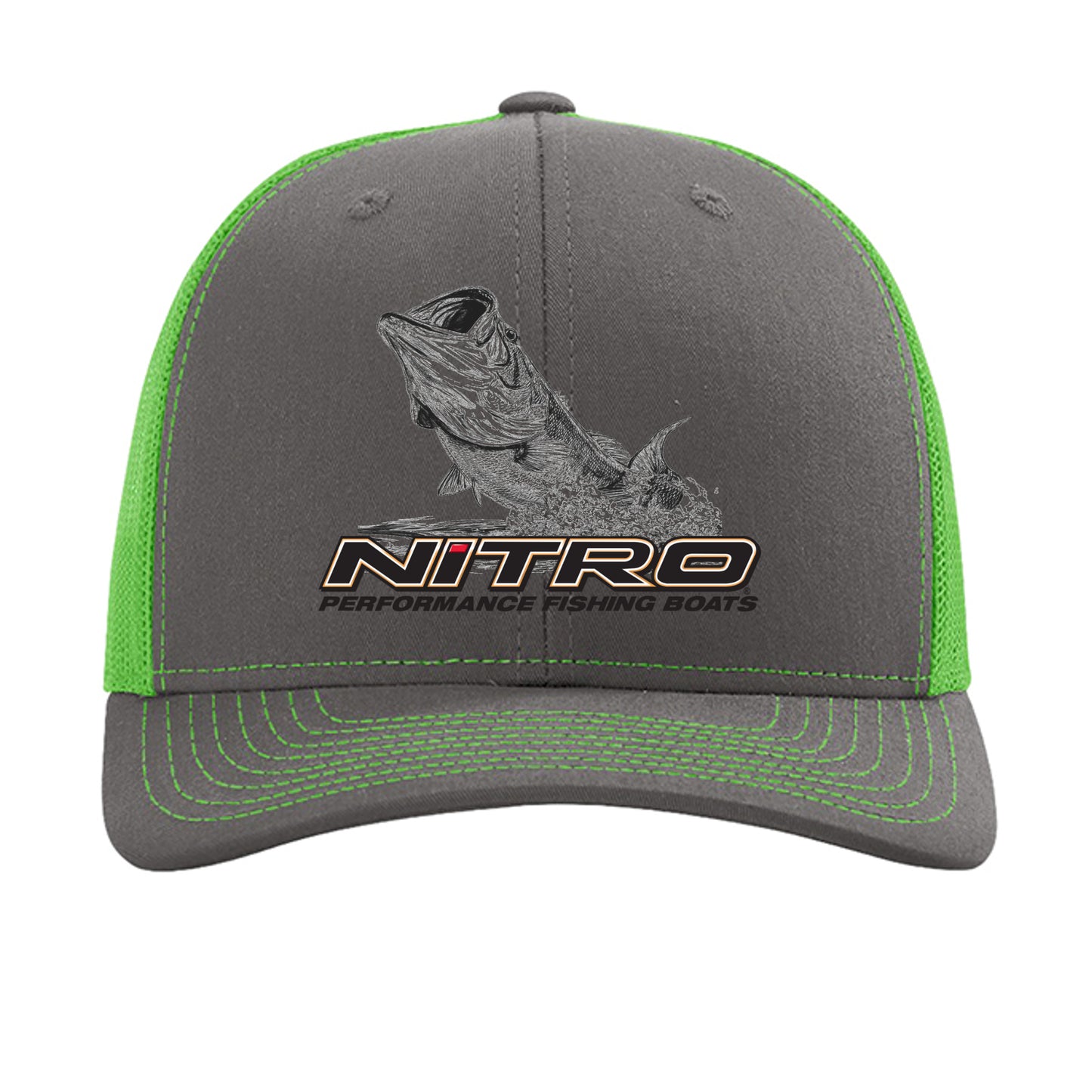 Charcoal/ Neon Green - 112 - FRONT