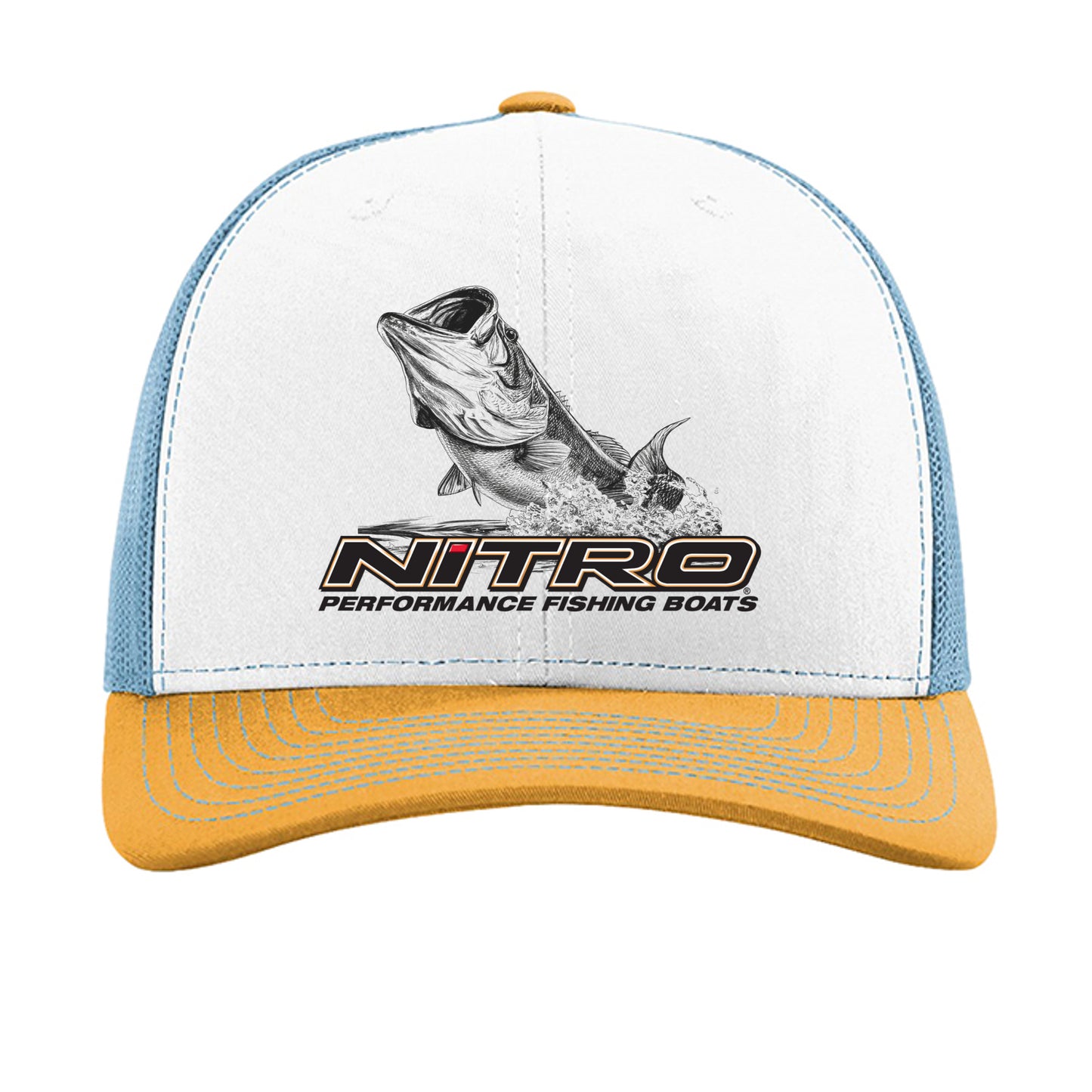 White/ Columbia Blue/ Yellow - 112 - FRONT
