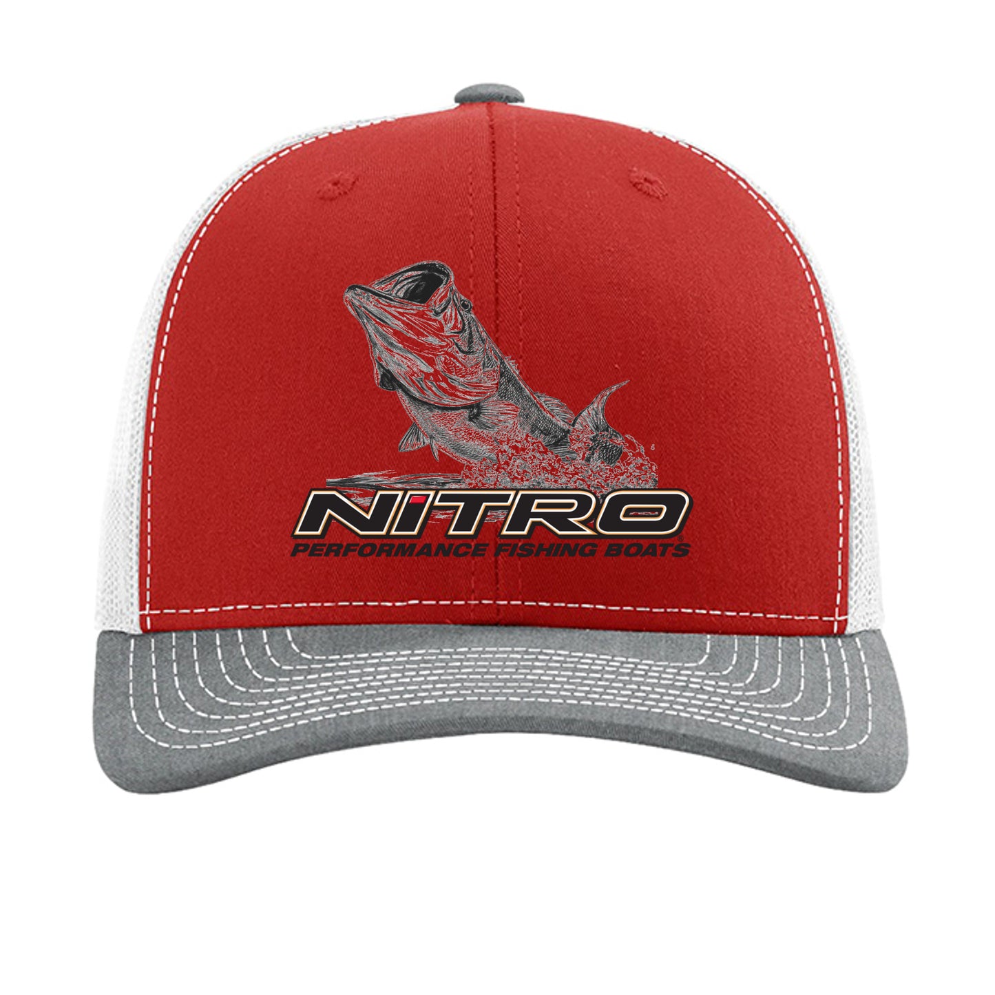 Red/ White/ Heather Grey - 112 - FRONT