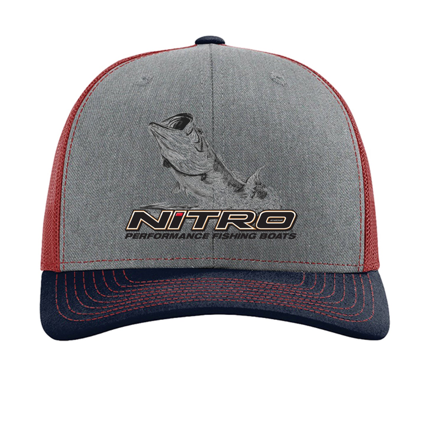 Heather Grey/ Cardinal/ Navy - 112 - FRONT