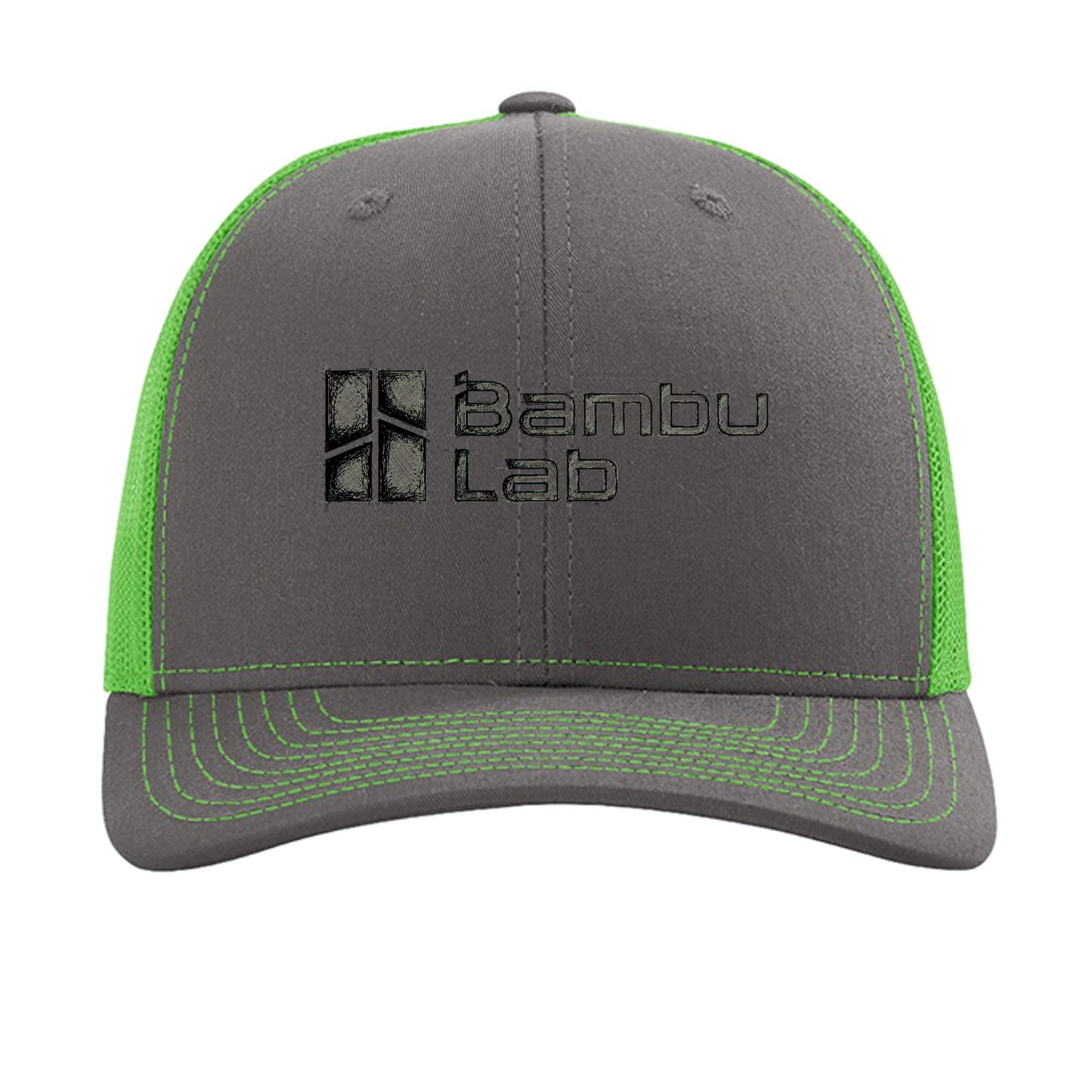 Charcoal/ Neon Green - 112 - FRONT