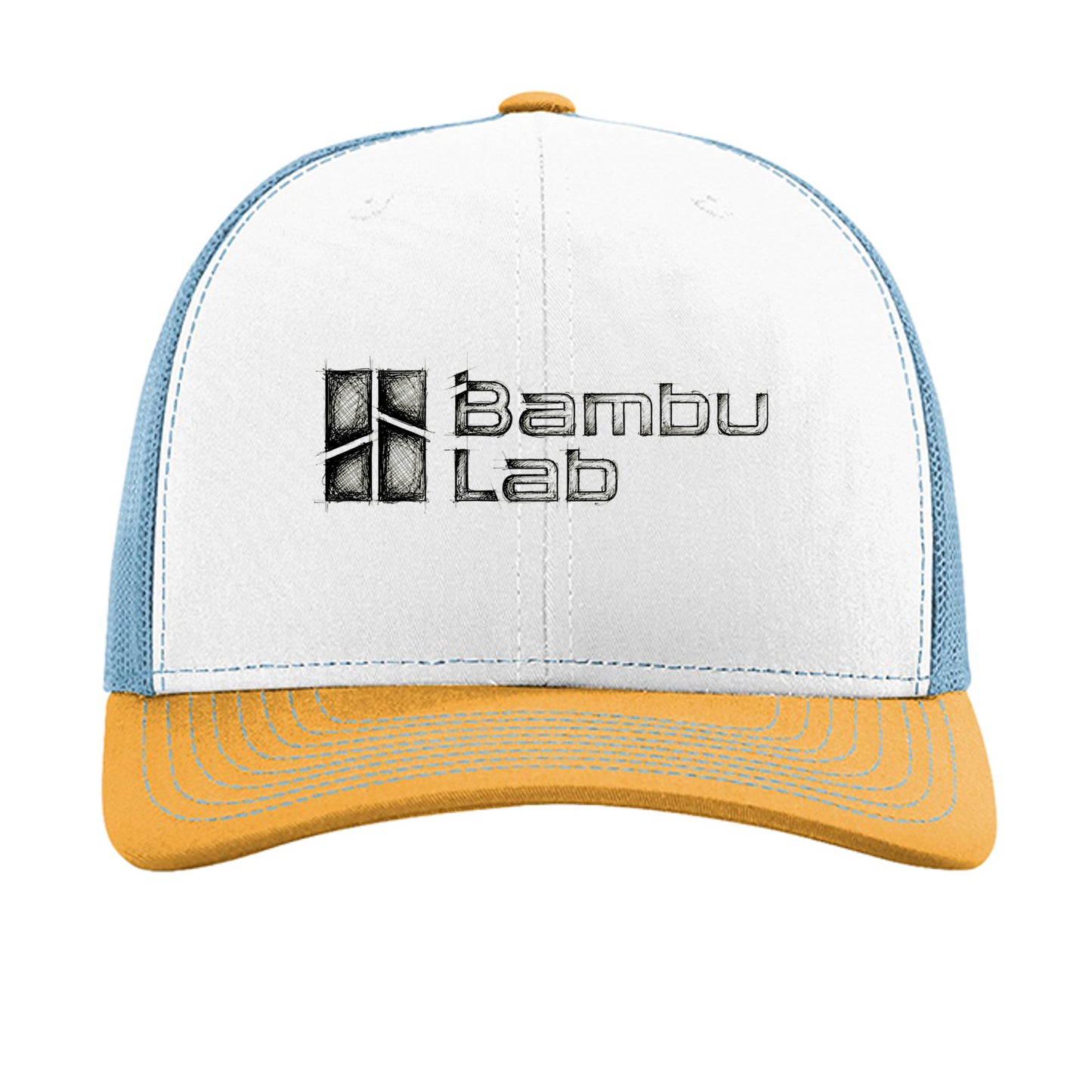 White/ Columbia Blue/ Yellow - 112 - FRONT