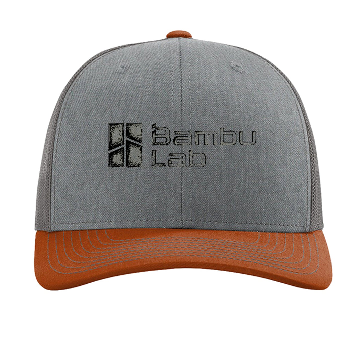 Heather Grey/ Charcoal/ Dark Orange - 112 - FRONT