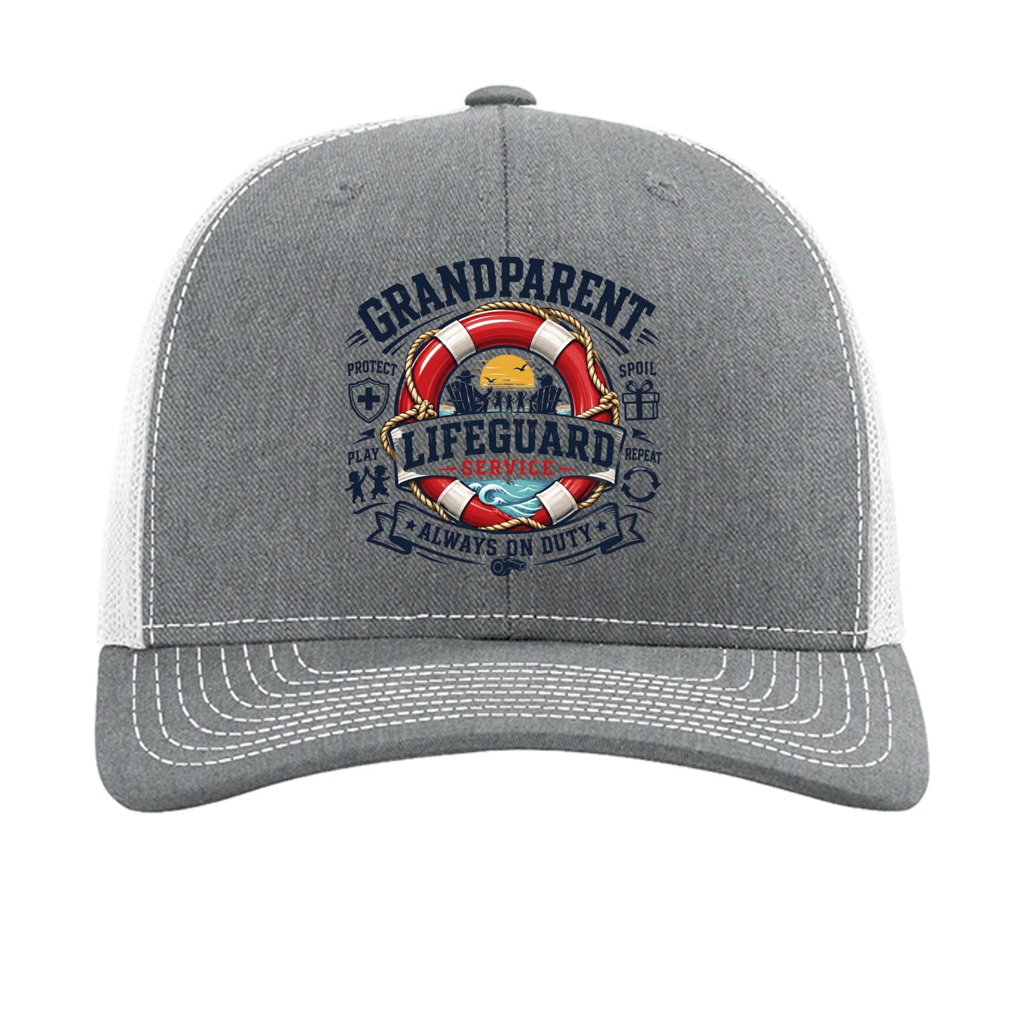 Heather Grey/ White - 112 - FRONT