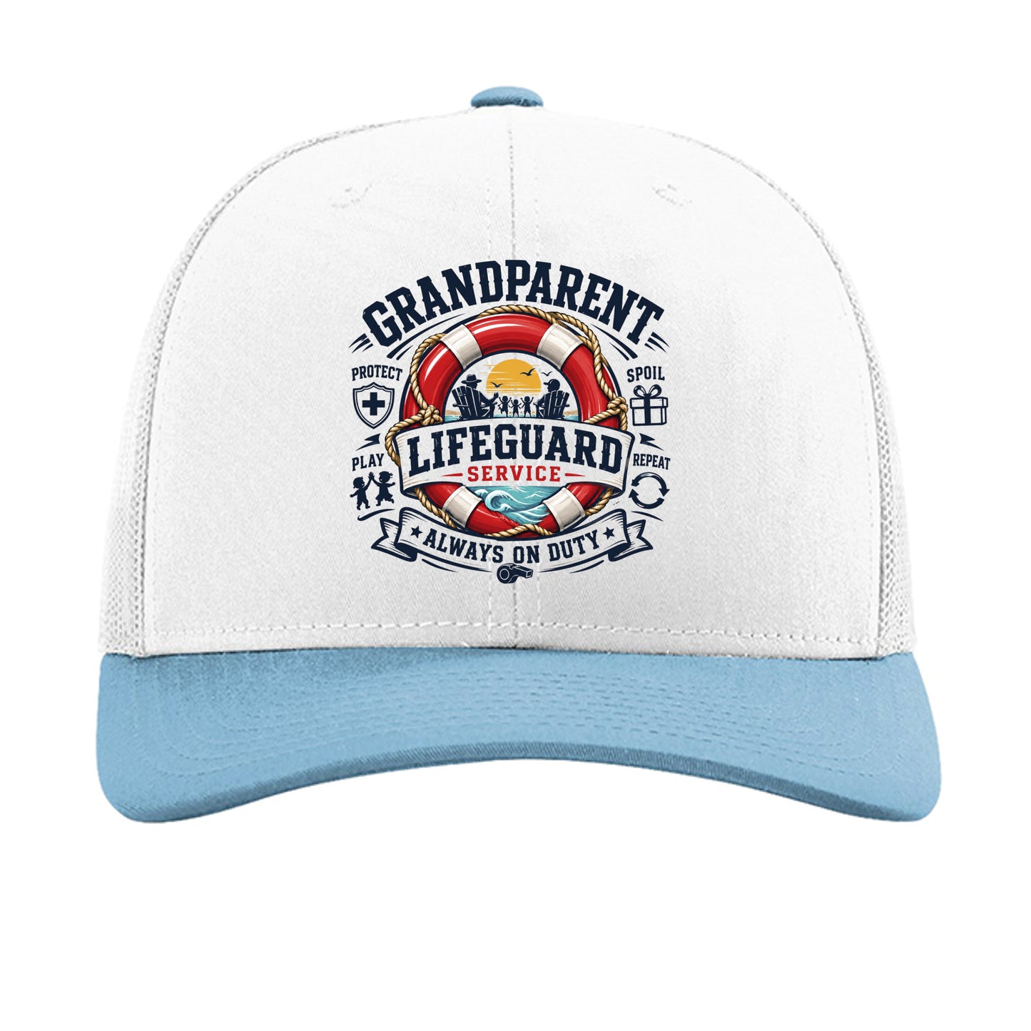 White/ White/ Columbia Blue - 112 - FRONT