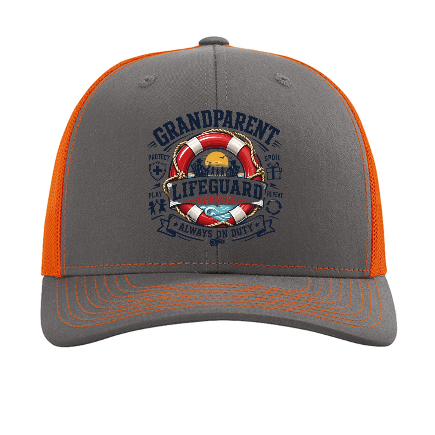Charcoal/ Orange - 112 - FRONT