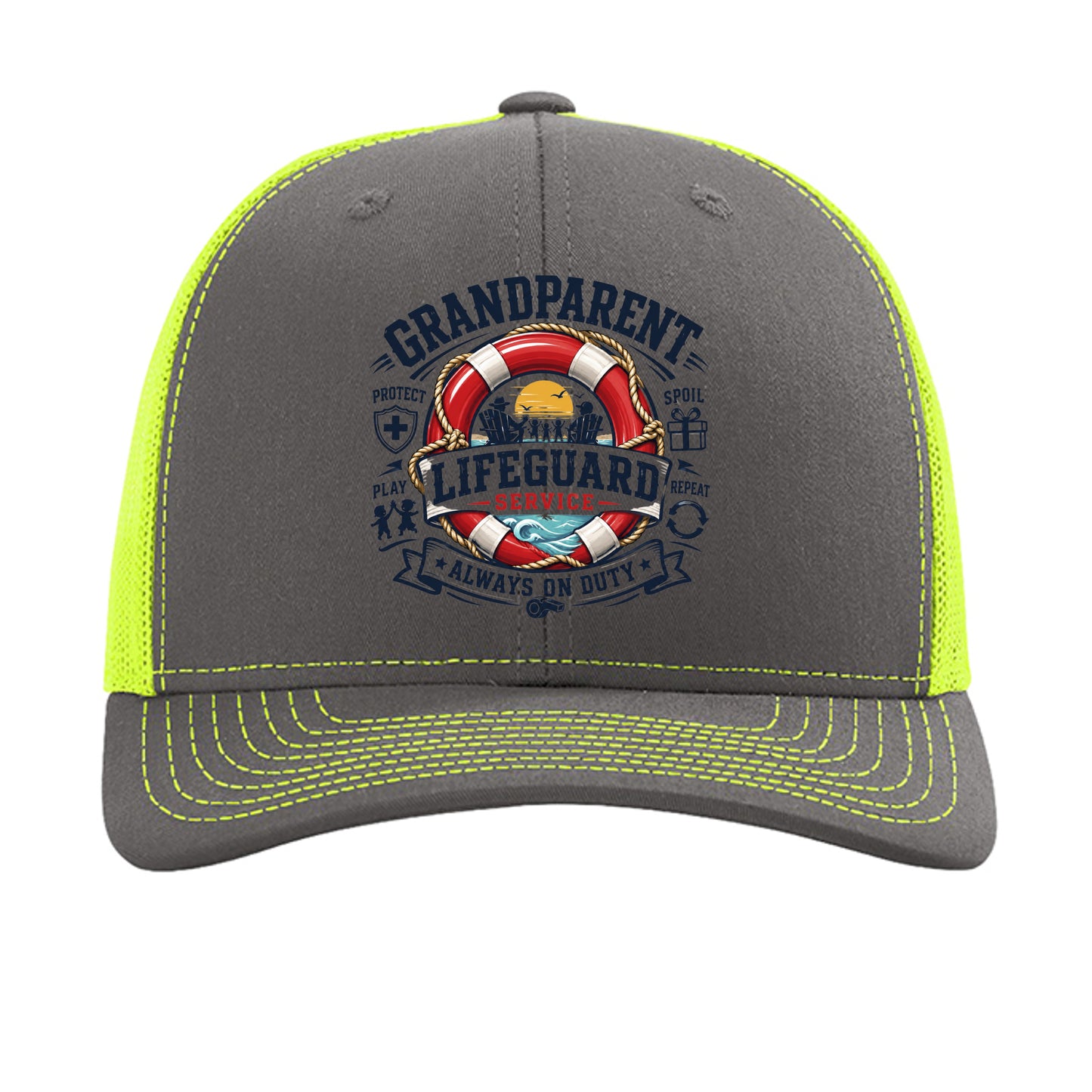 Charcoal/ Neon Yellow - 112 - FRONT