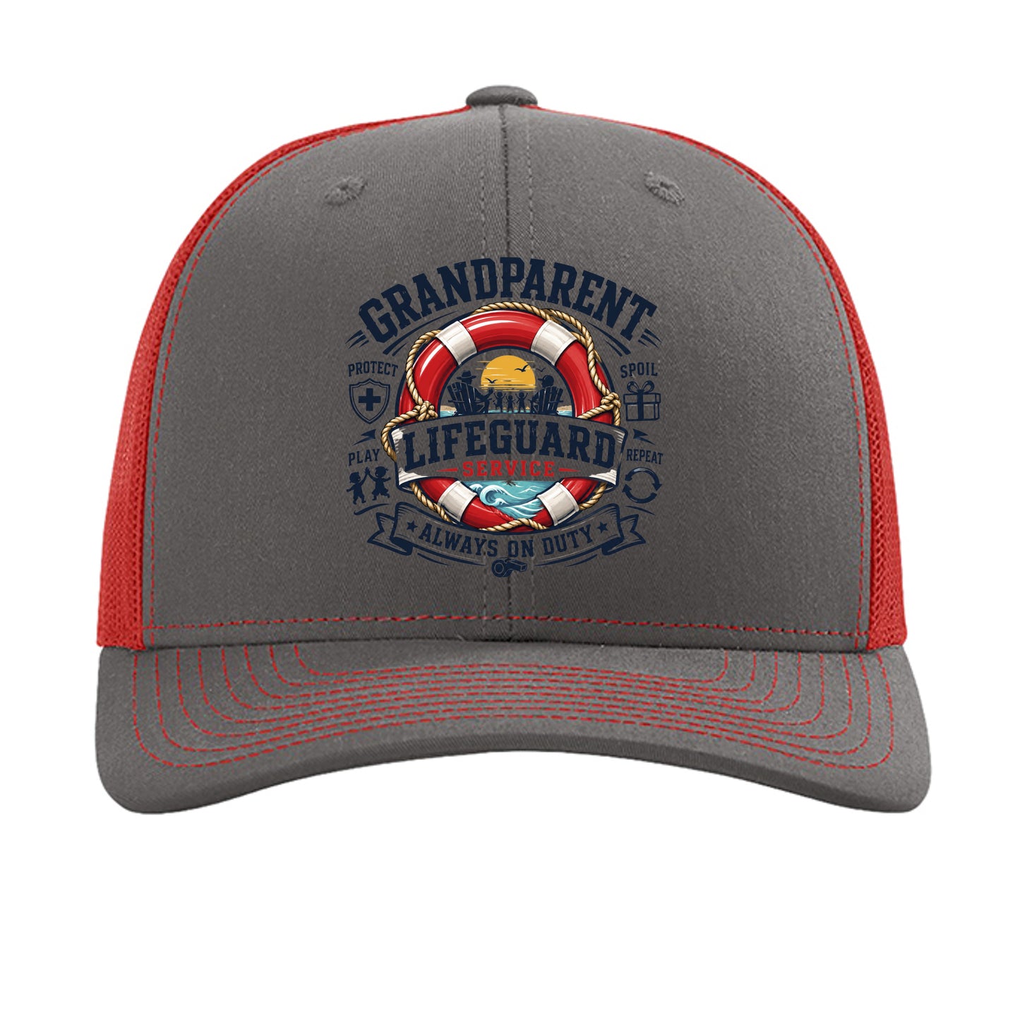 Charcoal/ Red - 112 - FRONT