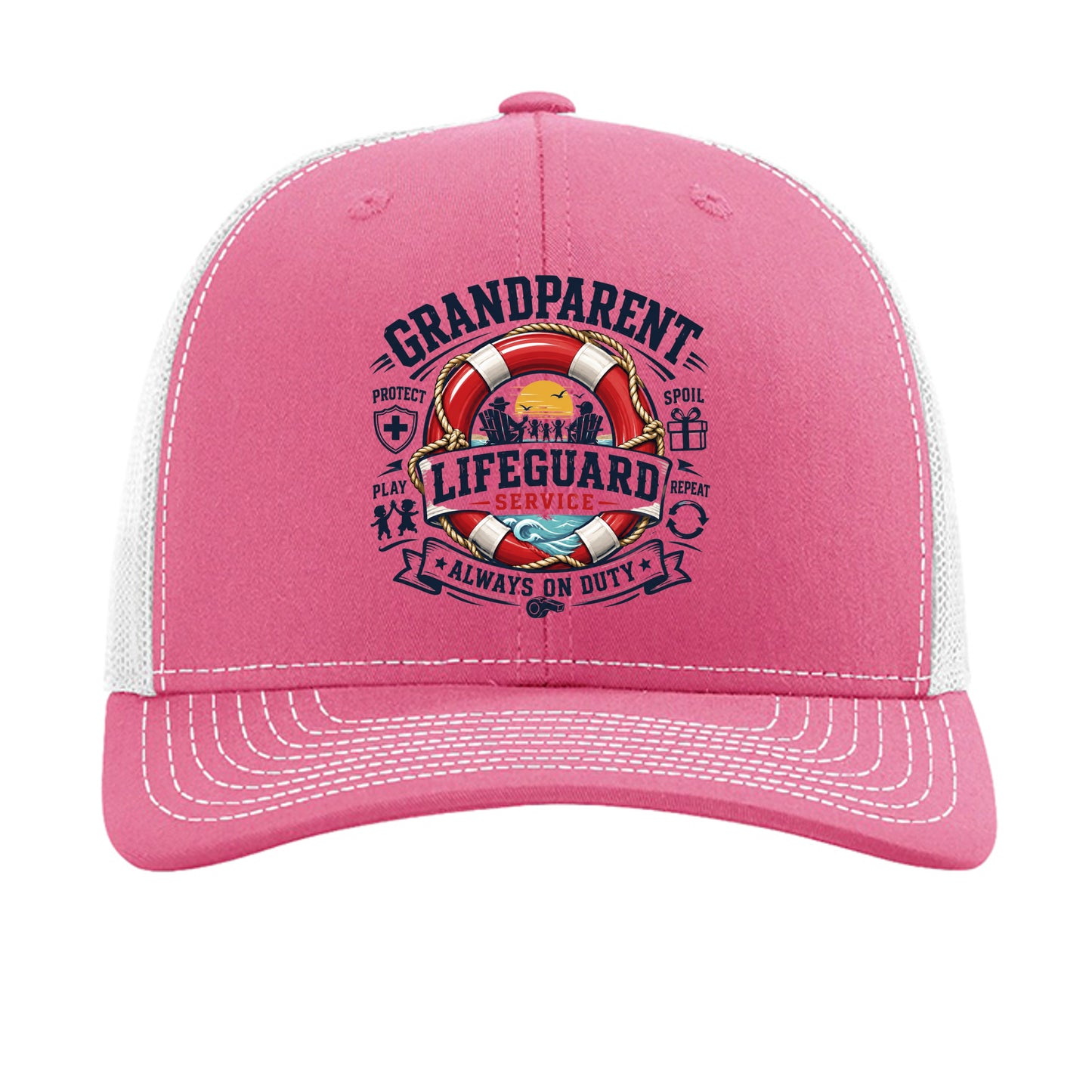 Hot Pink/ White - 112 - FRONT