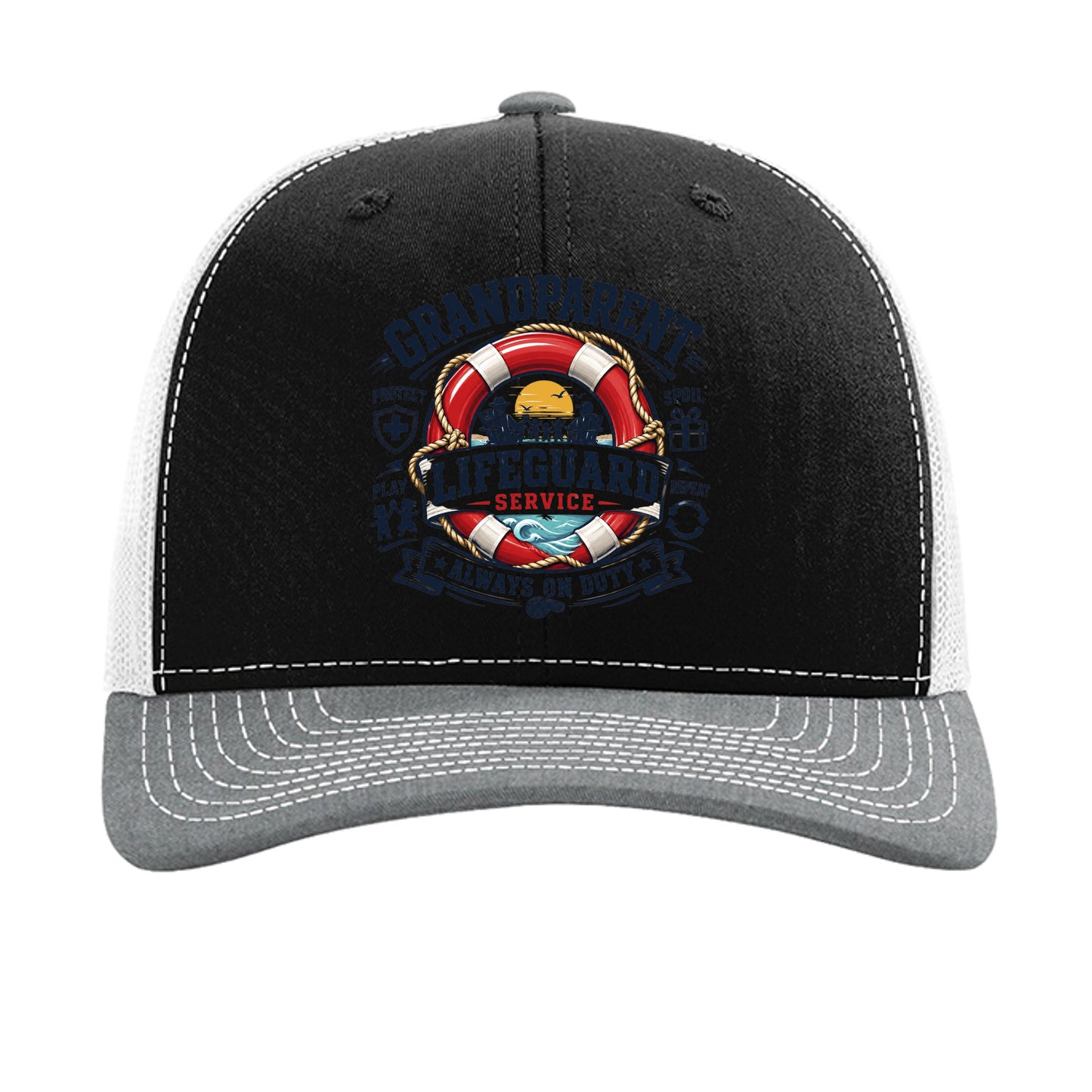 Black/ White/ Heather Grey - 112 - FRONT
