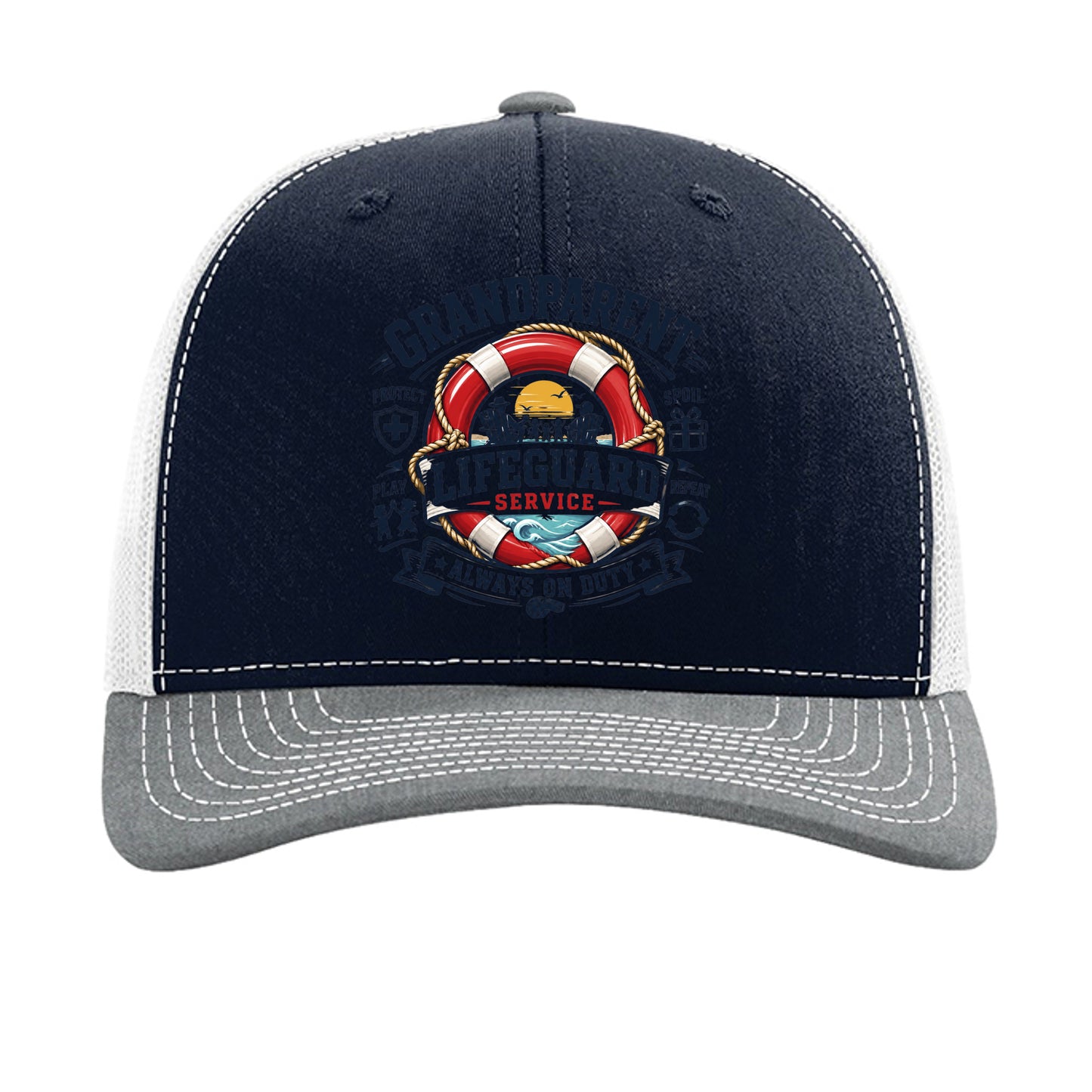 Navy/ White/ Heather Grey - 112 - FRONT
