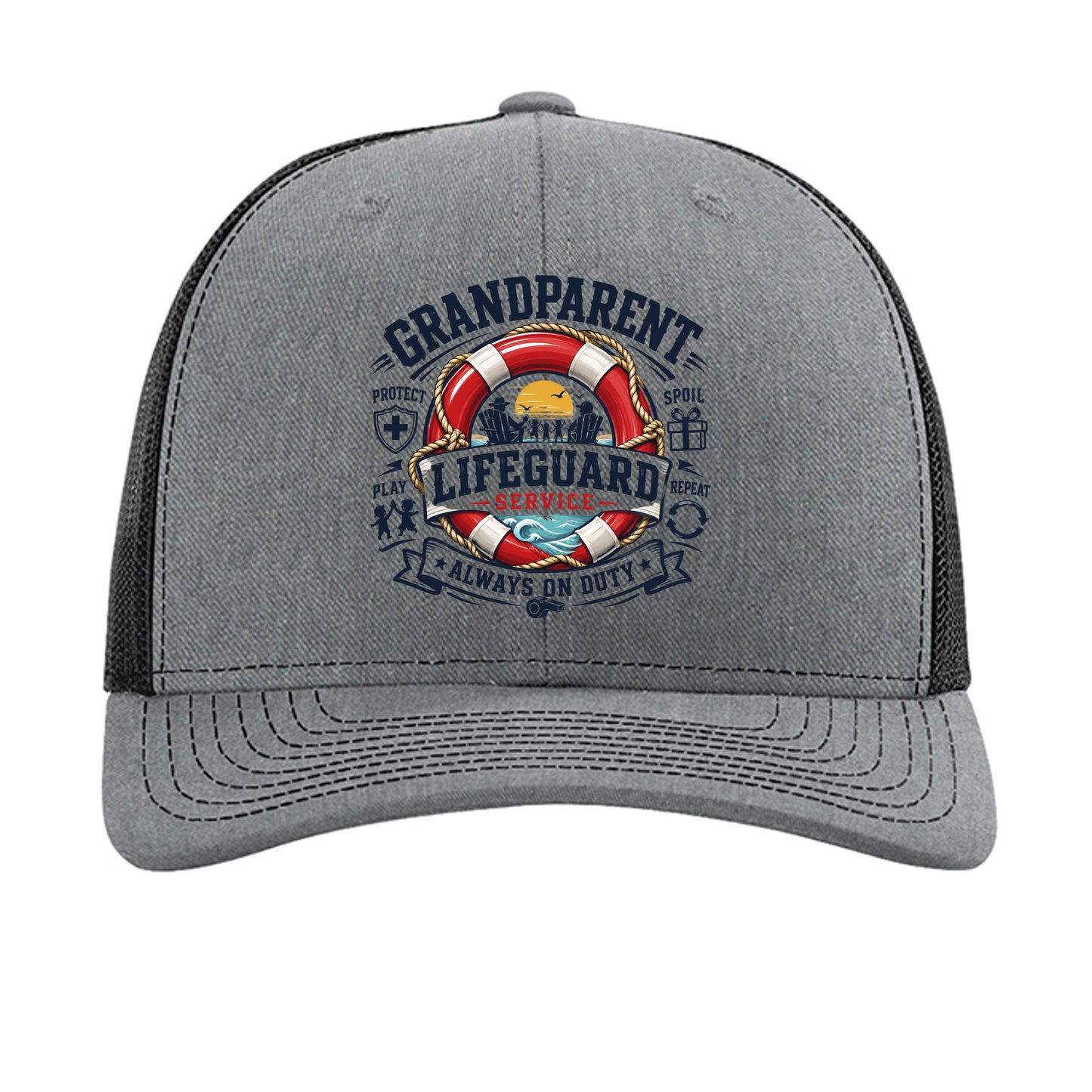 Heather Grey/ Black - 112 - FRONT
