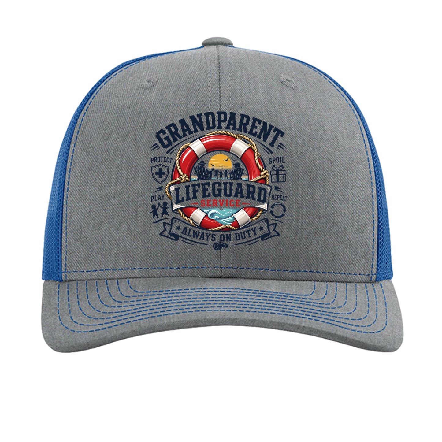 Heather Grey/ Royal - 112 - FRONT