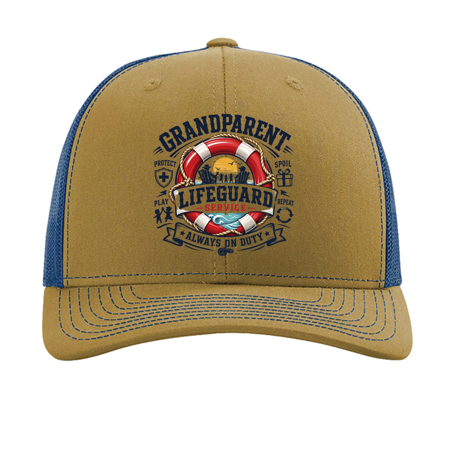 Biscuit/ True Blue - 112 - FRONT