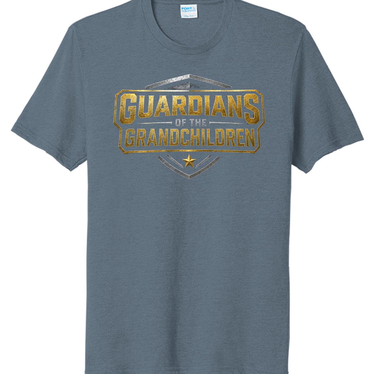 Steel Blue Heather - PC330 - FRONT