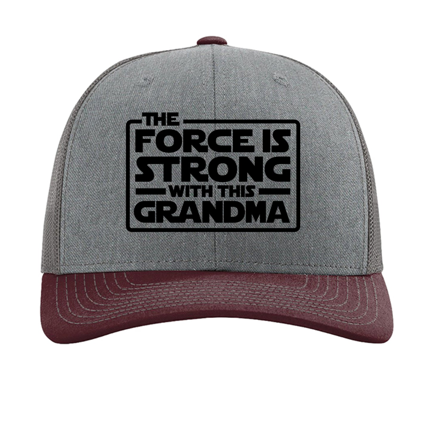 Heather Grey/ Charcoal/ Maroon - 112 - FRONT