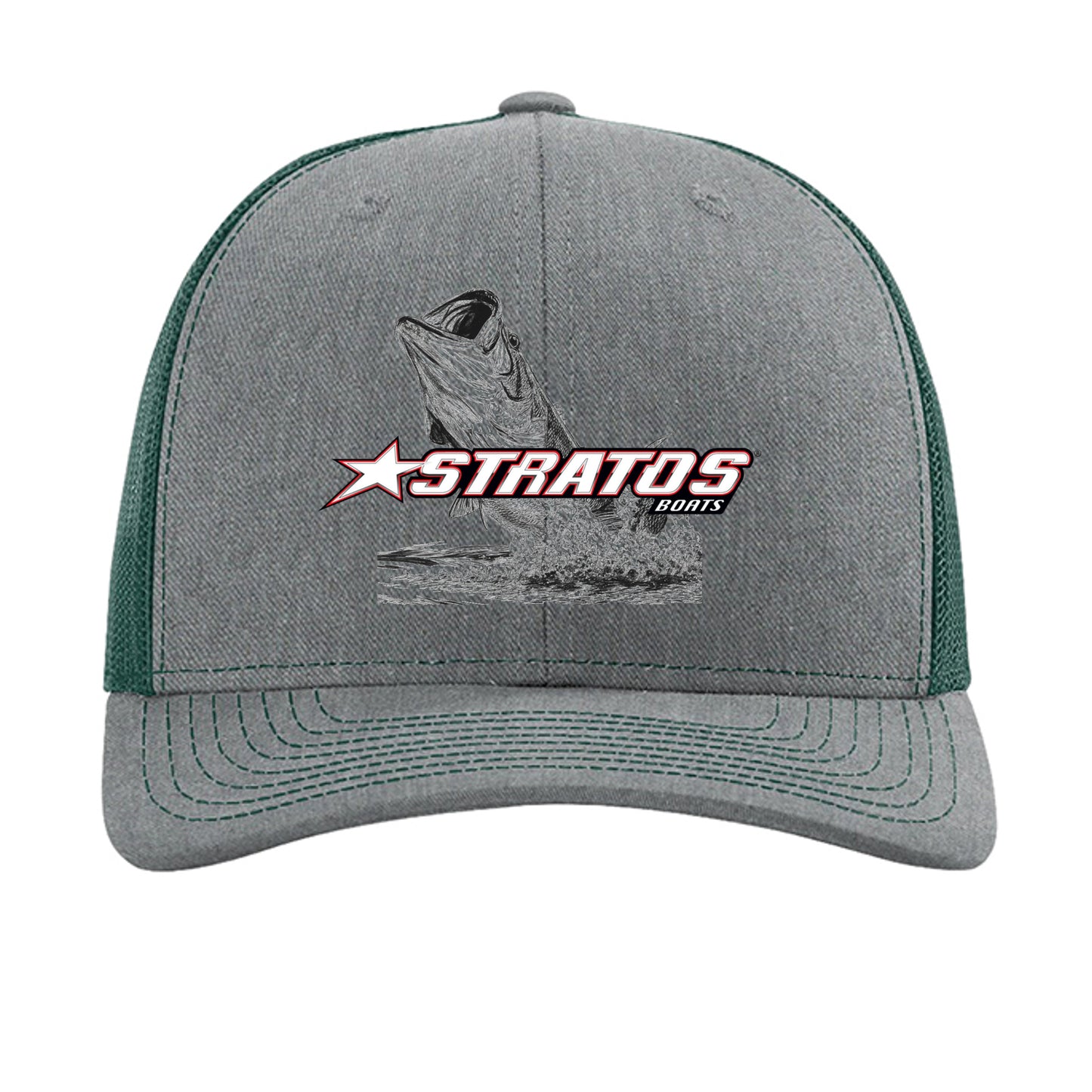 Heather Grey/ Dark Green - 112 - FRONT