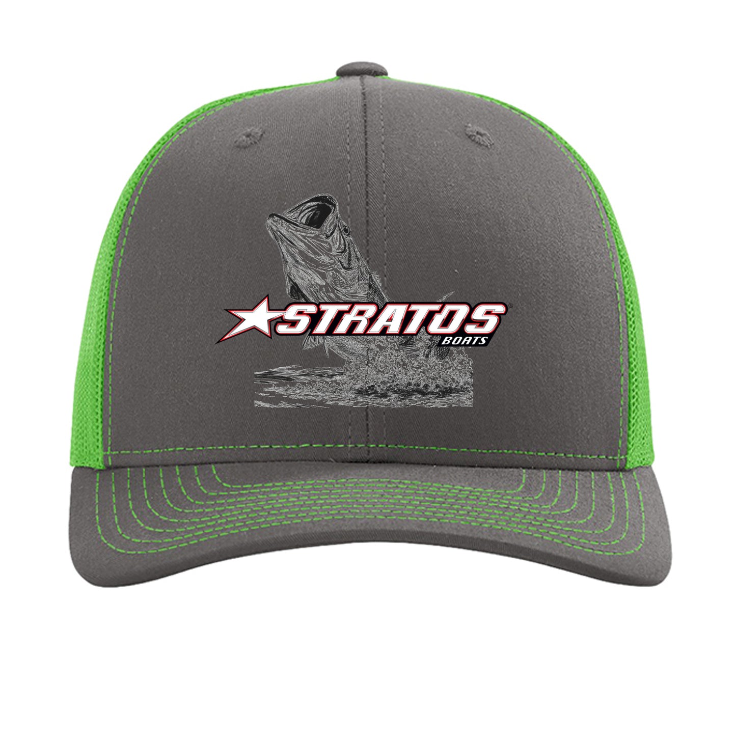 Charcoal/ Neon Green - 112 - FRONT