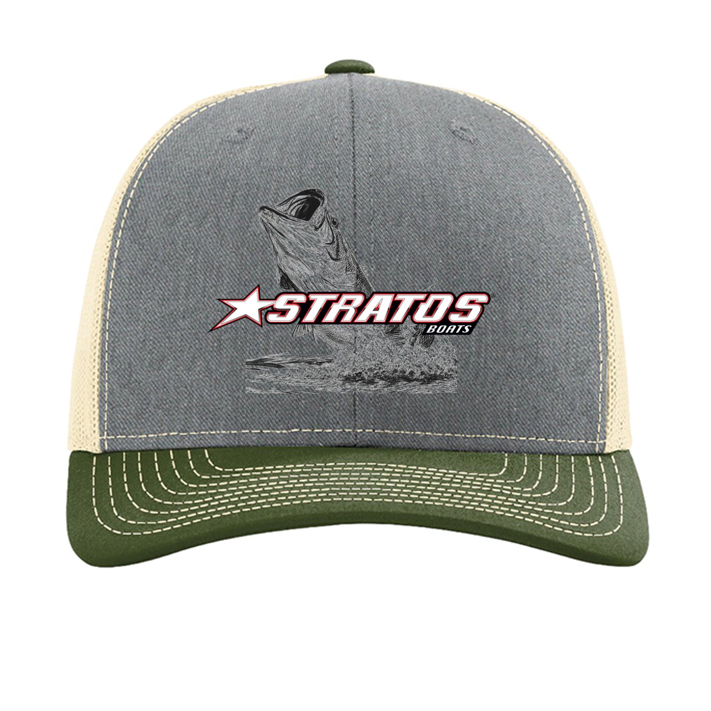 Heather Grey/ Birch/ Army Olive - 112 - FRONT