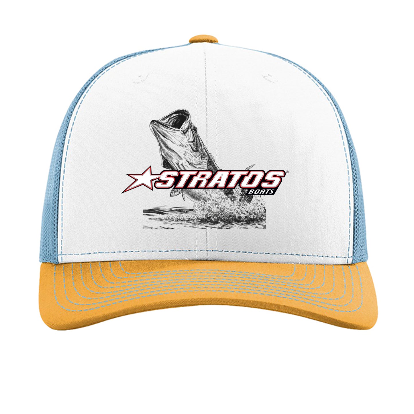 White/ Columbia Blue/ Yellow - 112 - FRONT