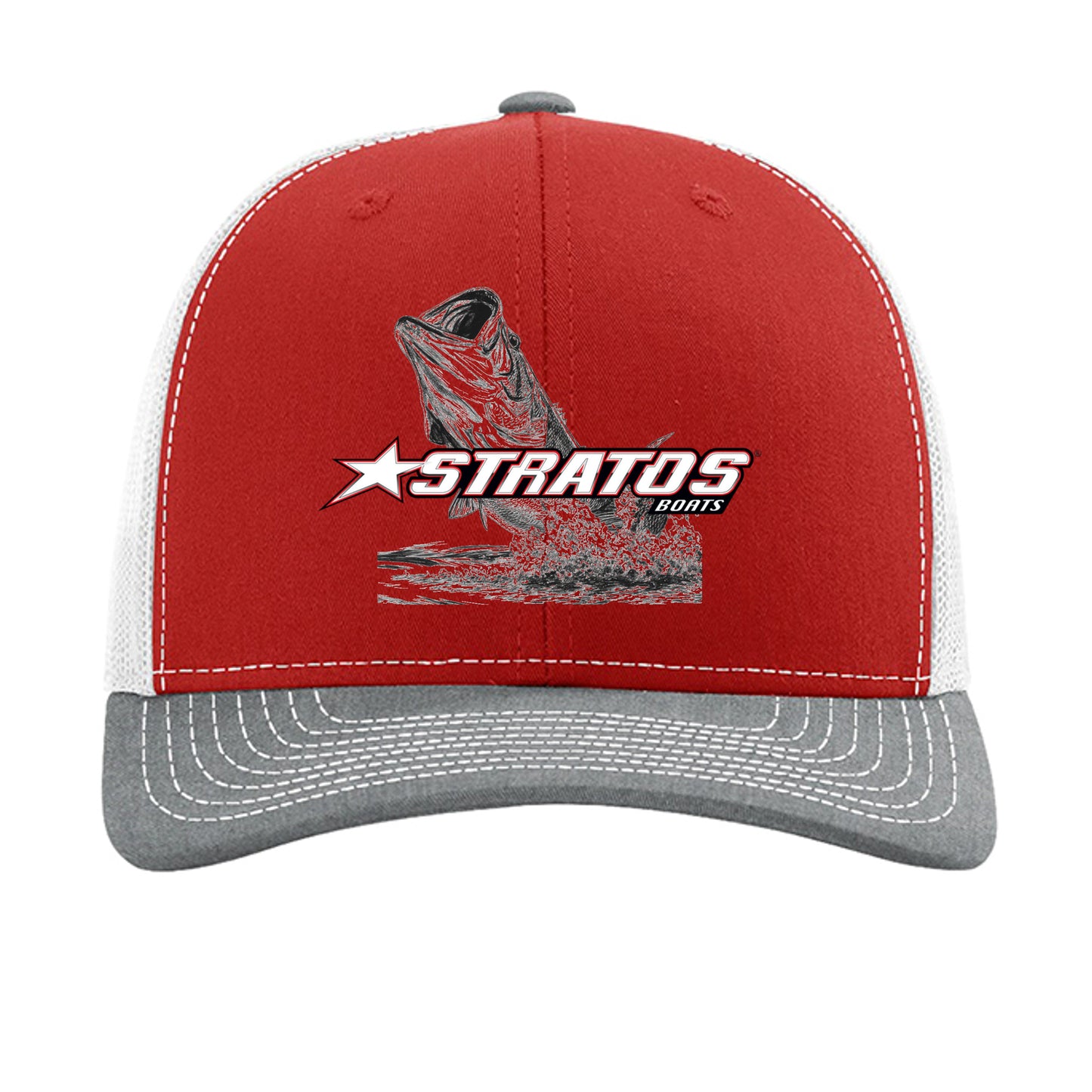 Red/ White/ Heather Grey - 112 - FRONT