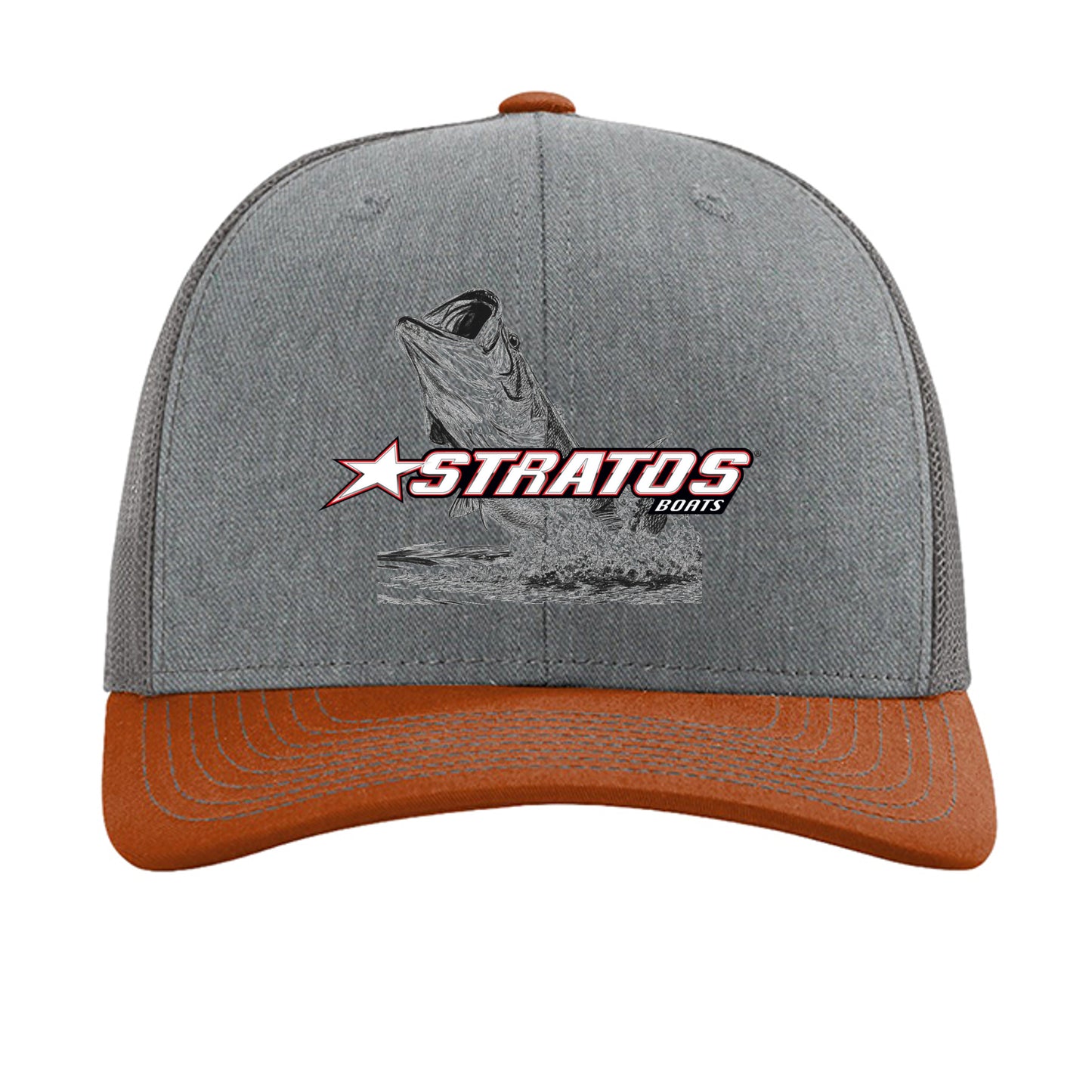 Heather Grey/ Charcoal/ Dark Orange - 112 - FRONT